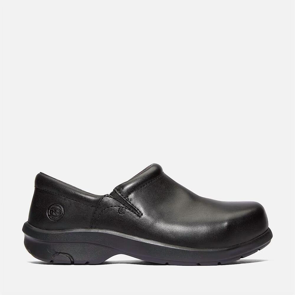 NEW TIMBERLAND unisex safety sr slip on work shoe in black